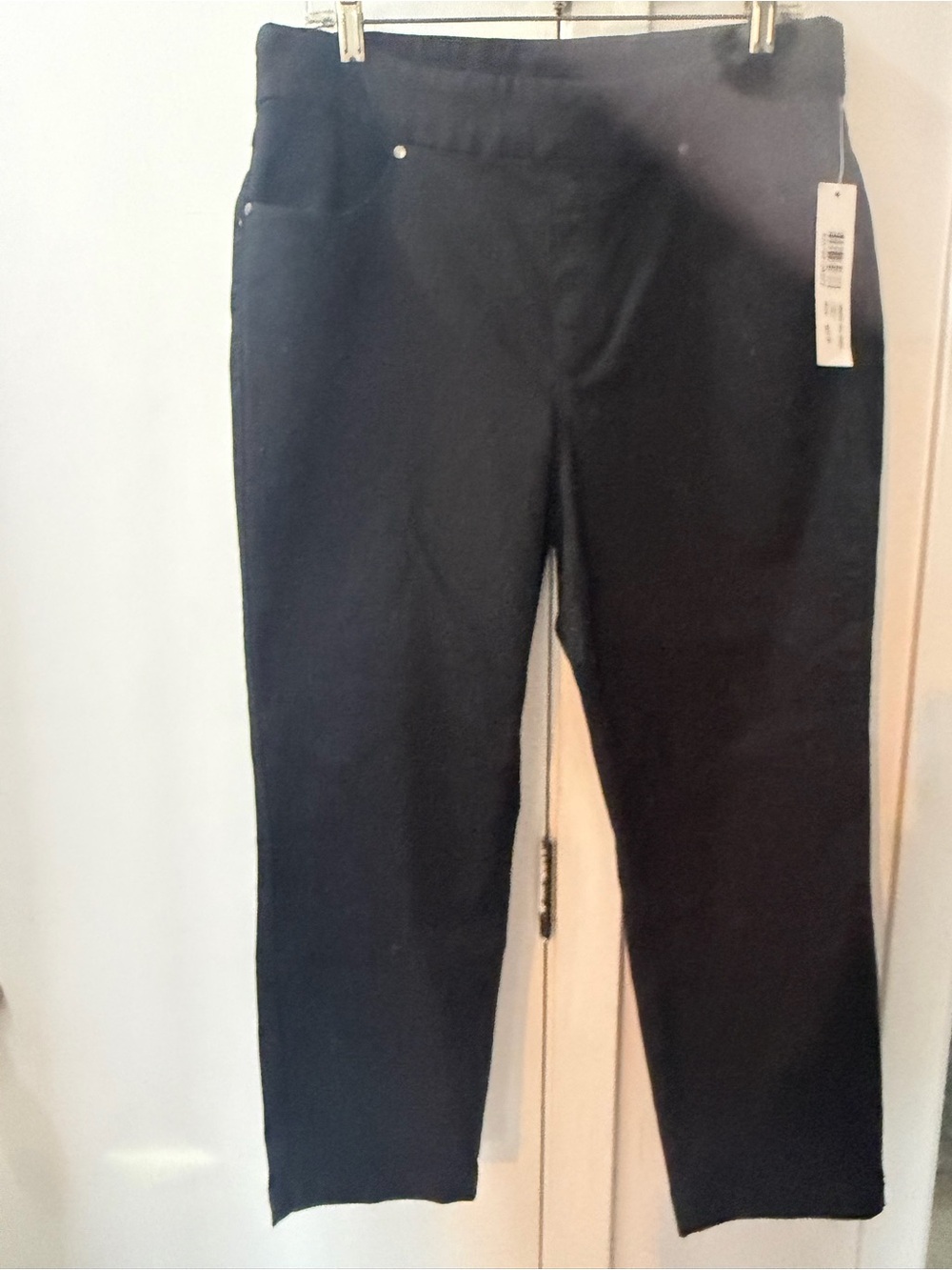 Tribal Black Straight-Leg Pants